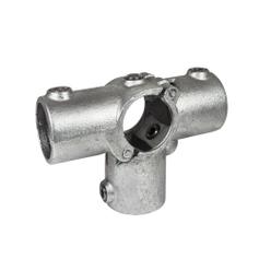 Buiskoppeling Open klapbaar T-Stuk met zij-uitgang-E / 48,3 mm